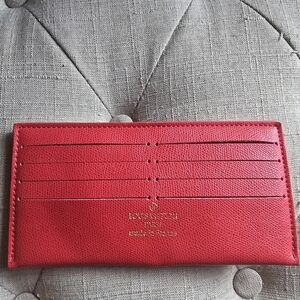 LOUIS VUITTON Felicie 8 Slot Card Holder Pouch Wallet Leather Red